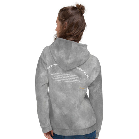 Women's Hoodie washed Grey