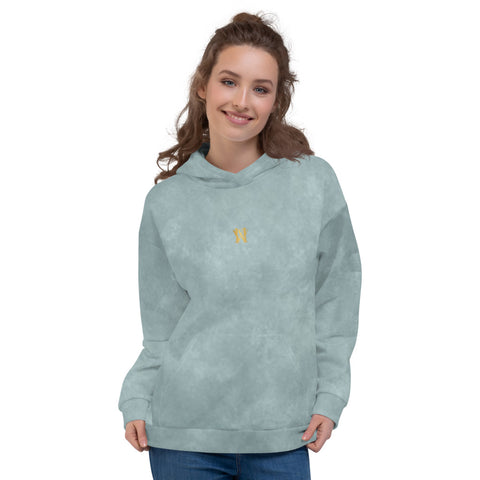 Women's Hoodie washed Turquoise