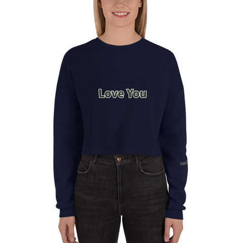 Love You Crop Sweatshirt